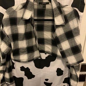 Cropped flannel!!